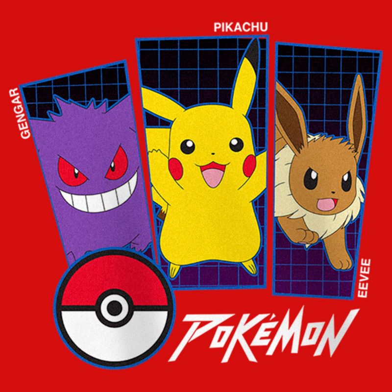 Girl's Pokemon Classic Trio T-Shirt, 2 of 6