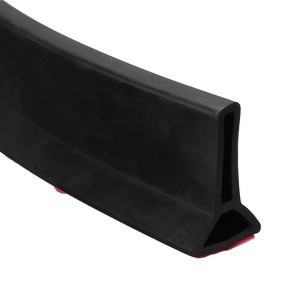 Unique Bargains Self Adhesive Silicone Waterproof Collapsible Shower Water Barrier - 1 of 4