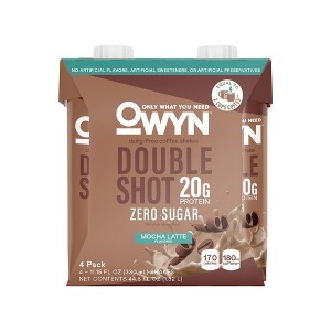 OWYN Double Shot Ready to Drink Protein Shake - Mocha - 44.6 fl oz/4pk - 1 of 4