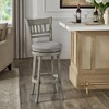Inspire Q Wolcott Barstool Antique Gray Finish/Gray Linen - 2 of 2