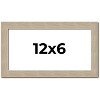 PosterPalooza | 12x6 Thin Barnwood Picture Frame, UV Acrylic, 2 Finishes - Grey and Black - 2 of 4
