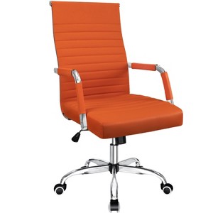 LACOO Mid-Back Faux Leather Desk Chair - 1 of 4