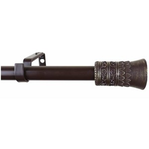 Urbanest 1-inch Diameter Tribale Adjustable Single Drapery Curtain Rod - 1 of 4