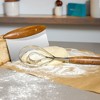 Nambe Breaking Bread Whisk - Stainless Steel Flat Coil Dough Mixer with Acacia Wood Handle, Hand Mixing Tool for Sourdough, Preferments - 3 of 4