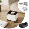 StorageBud Storage Ottoman for Bedroom End of Bed, Faux Leather Storage Bench, Large Storage Ottoman Bench, Entryway Bench with Storage - 2 of 4