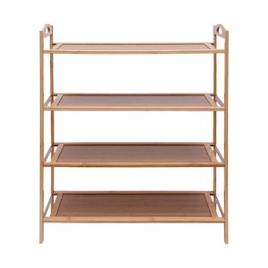 YIYIBYUS 4-Tier Shoe Rack Open Shoe Storage Organizer - 1 of 4