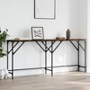 vidaXL Console Table Smoked Oak 70.9 in.x11.4 in.x29.5 in. Engineered Wood - 3 of 4