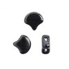 John Bead Matubo 50g Czech Glass 7.5mm Jet Hematite Ginko Leaf Beads - 2 of 2