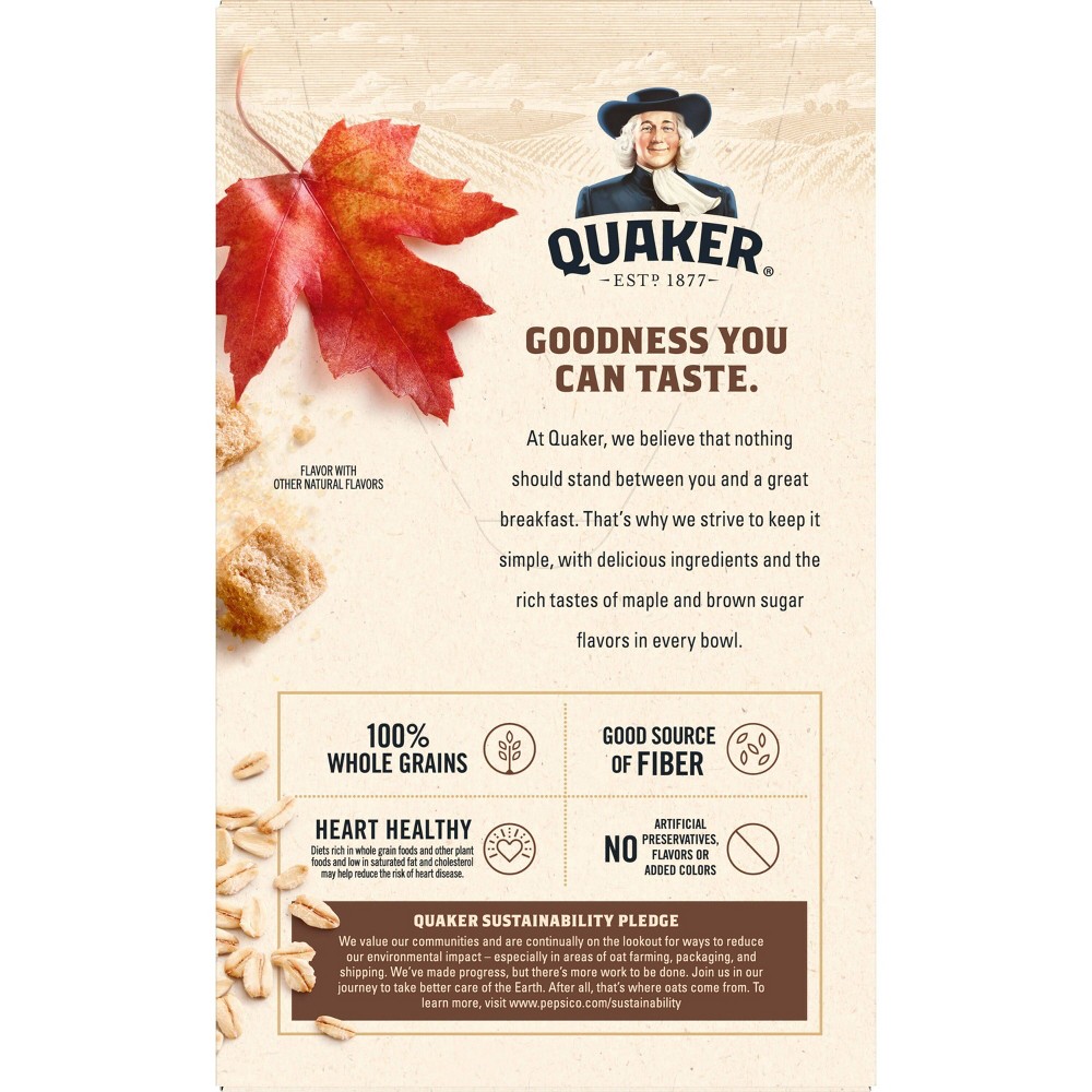 Quaker Quaker Instant Oatmeal Maple & Brown Sugar package
