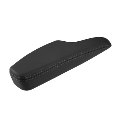 Unique Bargains No.1WK37DX9AB Faux Leather Frond Left Side Inner Door Armrest for Dodge 11-23 Black 1 Pc