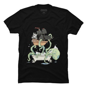 Men's Design By Humans Kraken in the Tub By Handclones T-Shirt - 1 of 4