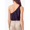 Women's ONE-SHOULDER DRAPED SATIN TOP - DO+BE - 2 of 2