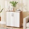 Tangkula Coffee Bar Cabinet 2-Door Kitchen Storage Cabinet w/ 5-Position Adjustable Shelf - 2 of 4