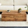 NicBex Contemporary Rectangular Textured-Pattern Coffee Table,Minimalist Center Table for Living Room,Living Room Furniture - 3 of 4