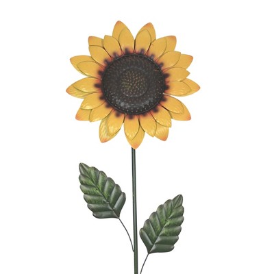 Home & Garden 65.0" Tall Yellow Sunflower Yard Decor Fall Direct Designs International  -  Decorative Garden Stakes