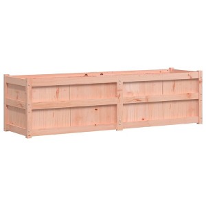 vidaXL Garden Planter Outdoor Flower Box for Climbing Plants-Solid Wood Douglas, Rectangular, 70.9"x19.7"x19.7", Brown/Natural - 1 of 4