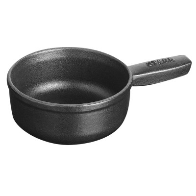 Staub Cast Iron 12-oz Mini Cheese Fondue Pot - Matte Black