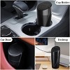 Car Trash Can Bin with Lid - 2 Packs Garbage Can Cup Holder - Black Mini Leakproof Vehicle - 4 of 4