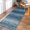 Modern Abstract Striped Area Rugs for Living Room Bedroom Machine Washable Low Pile Non Slip Foldable Carpet Indoor Soft Room Decor - 3 of 4