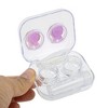 Unique Bargains Integrated Rabbit Contact Lens Case Purple 1 Set - 2 of 4