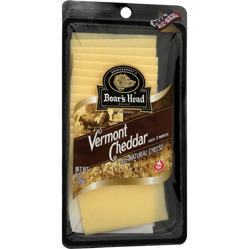 Boar&#39;s Head Vermont White Cheddar Cheese - 8oz, 4 of 5
