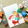 Juvale 100 Pieces Mini Christmas Erasers for Kids Party Favors, Bulk Holiday Stocking Stuffers in 8 Festive Designs - 3 of 4