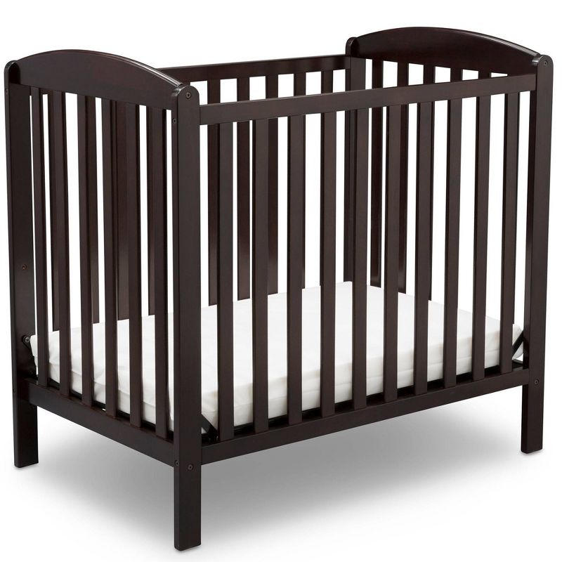 Delta Children Emery Mini Convertible Baby Crib with Mattress, 1 of 9