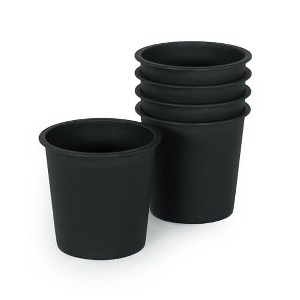 Okak 5-Pack Round/Square Plastic Plant Pots with Drainage Multi Sizes (5/6.3/7.9 Inch) for Succulents, Seed Starting, Herbs, Reusable Nursery Planter - 1 of 4