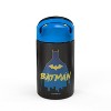 DC Batman Stainless Steel Water Bottle - Wide Mouth Double Walled Vacuum Insulated Bottle for Hot and Cold Beverages - 550ml/18oz