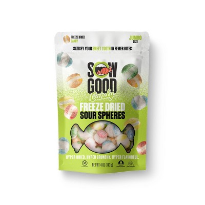 Sow Good Freeze Dried Candy Sour Spheres - 4.2oz