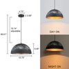 LLHZSY Pendant Chandelier Light 15 3/4" Wide Modern Orange Peel Pattern Shade for Dining Room House Kitchen Island Bedroom - 3 of 4