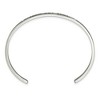 Black Bow Jewelry 3mm Stainless Steel Enamel & Crystal LOVE YOU MORE Cuff Bracelet - 2 of 4
