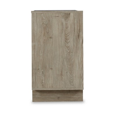 Light Brown 6-Drawer Engineered Wood Dresser