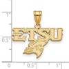 Black Bow Jewelry  East Tennessee State Buccaneers NCAA Medium Pendant - 2 of 3