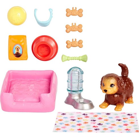 Barbie And Accessories Set With Head-nodding Puppy And 10+ Storytelling Pc : Target