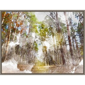 Amanti Art Forest Road I by Chamira Young Canvas Wall Art Print Framed 24 x 18-in. - 1 of 4
