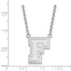 Black Bow Jewelry 10k White Gold Fordham Rams NCAA Necklace 18 Inch - 2 of 4