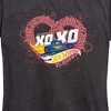 Women's - Hot Wheels - XOXO Heart Short Sleeve Graphic T-Shirt - 2 of 4