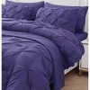 BAGOKIE 7-Piece Pinch Pleat Bed in a Bag Comforter Set for All Season - 3 of 4