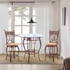 Boraam 3 pc Beau 36" Counter Height Dining Set - Bronze Finish - 2 of 4