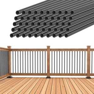 32 in. x 3/4 in. Iron Deck Balusters Hollow Round Deck Railing Spindles - 1 of 4