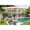 CAVINAS 6x9 FT Cantilever Patio Umbrella, Waterproof and Windproof Design with Crank, Beach Umbrella, without Base - 3 of 4
