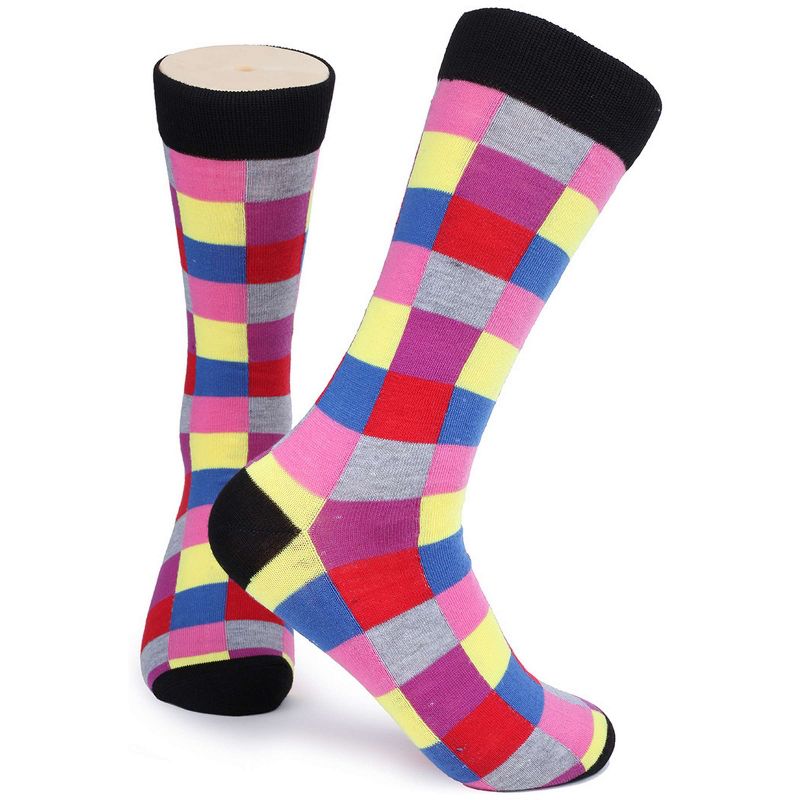 Gallery Seven - Men's Funky Colorful Dress Socks 12 Pack, 3 of 5