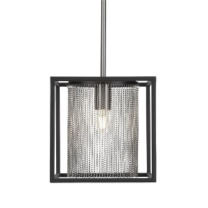 Toltec Lighting Cadina 1 - Light Pendant in  Matte Black/Brushed Nickel - 1 of 1