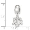 Black Bow Jewelry Sterling Silver Texas A&M Aggies NCAA Bead Charm - 3 of 4