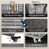 Heavy Duty Dog Crate, Furniture Style Dog Crate with Removable Trays and Wheels for High Anxiety Dogs (Brown, 46in) - 2 of 4