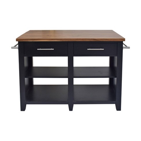 36 Hilton Height Counter Kitchen Island Black Steve Silver Co Target