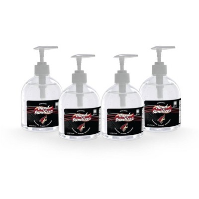 NHL Arizona Coyotes 16oz Pump Top Hand Sanitizer - 4pk