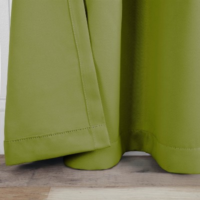 Sage Green Blackout Energy Efficient Grommet Curtains, Set of 2
