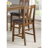 5-Piece Counter Height Dining Set with Square Table and 4 Upholstered Chairs - 3 of 4